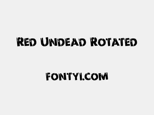 Red Undead Rotated