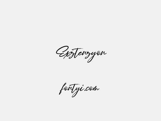 Exstensyon