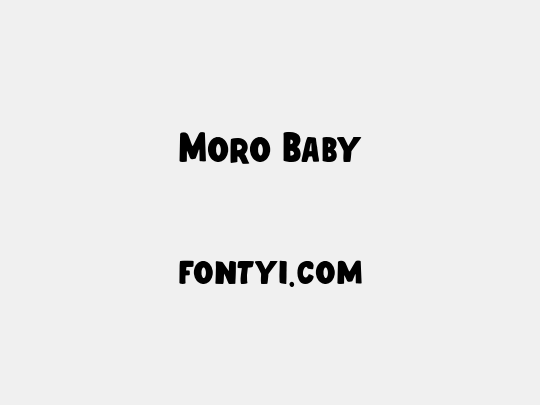 Moro Baby
