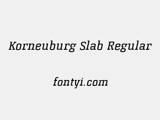 Korneuburg Slab Regular