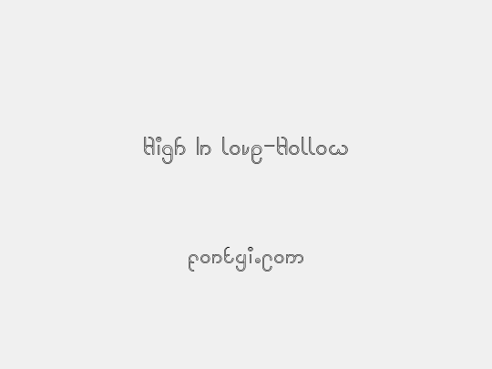 High In love-Hollow