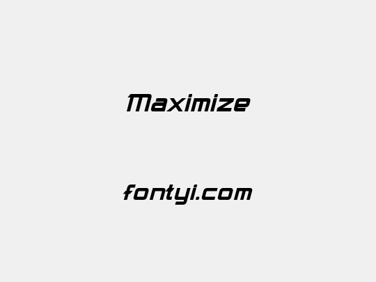 Maximize