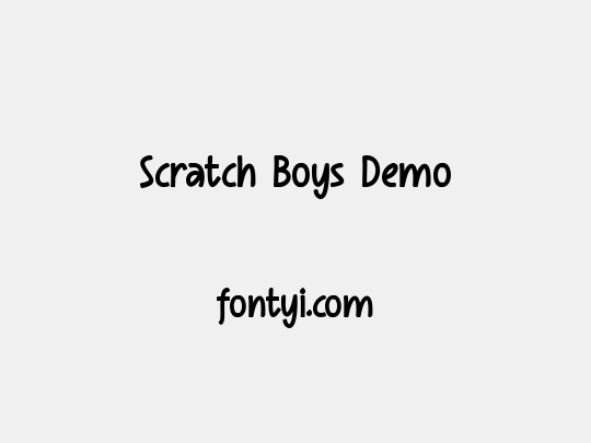 Scratch Boys Demo
