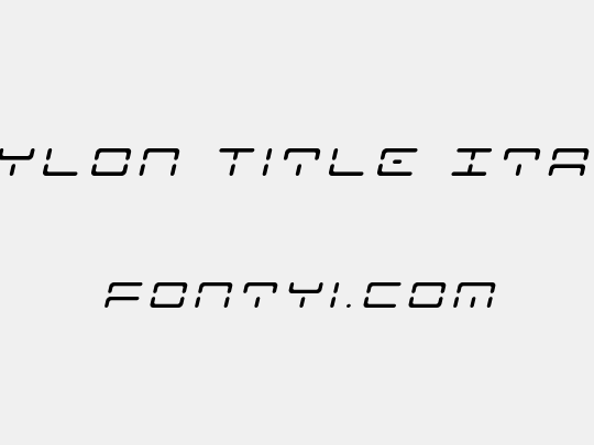 Kaylon Title Italic