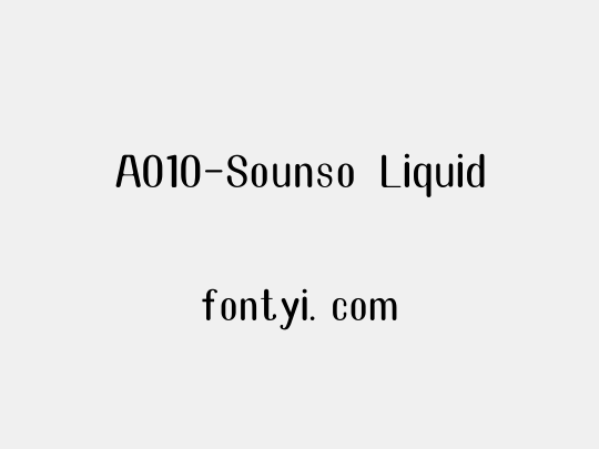A010-Sounso Liquid