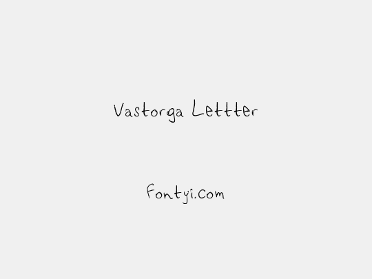 Vastorga Lettter