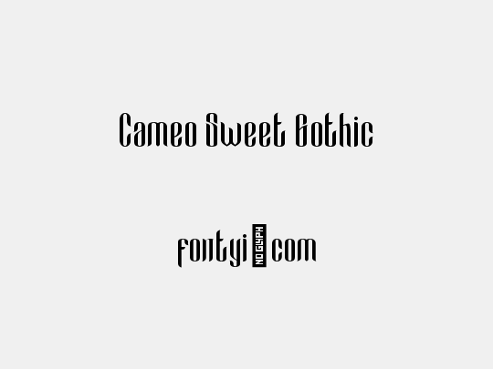 Cameo Sweet Gothic
