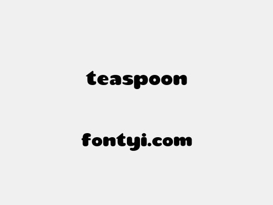 teaspoon