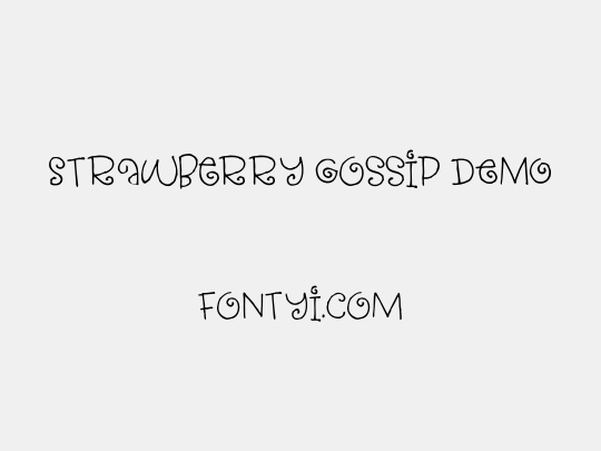 Strawberry Gossip DEMO