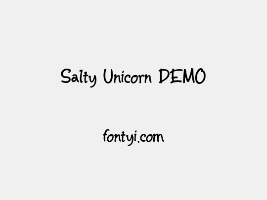Salty Unicorn DEMO