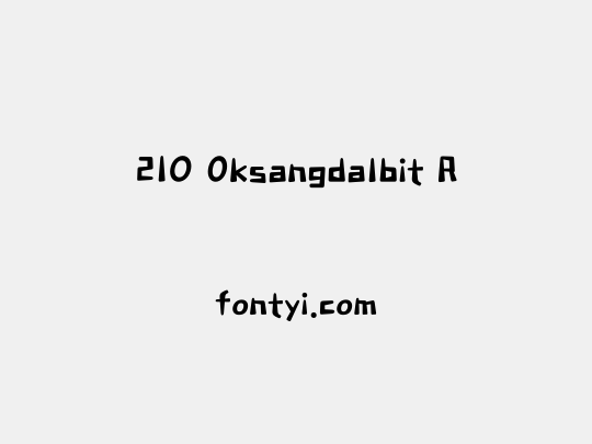 210 Oksangdalbit R