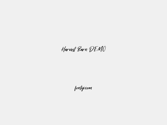 Harvest Barn DEMO