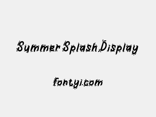 Summer Splash Display