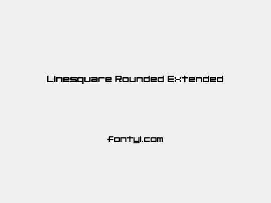 Linesquare Rounded Extended