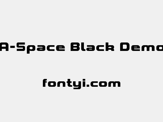 A-Space Black Demo