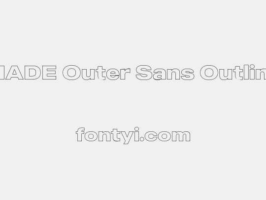 MADE Outer Sans Outline