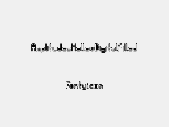 AmplitudesHollowDigitalFilled