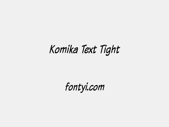 Komika Text Tight