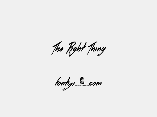 The Right Thing