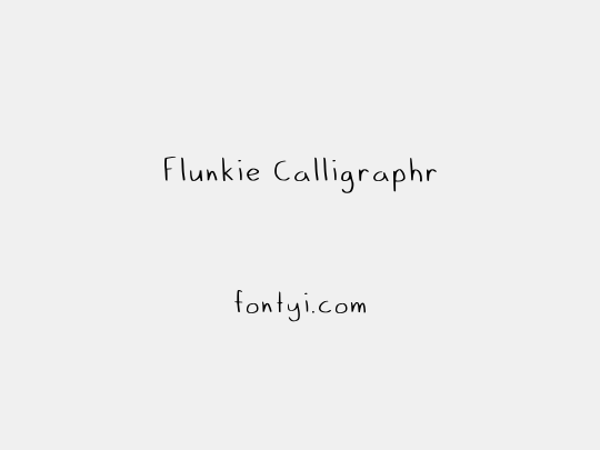 Flunkie Calligraphr