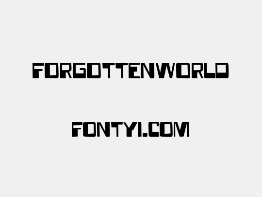 ForgottenWorld