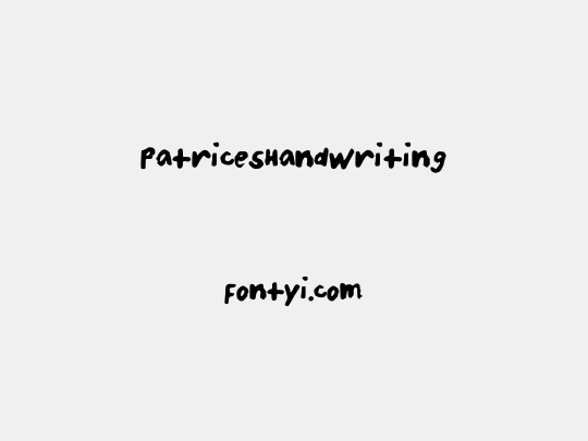 PatricesHandwriting