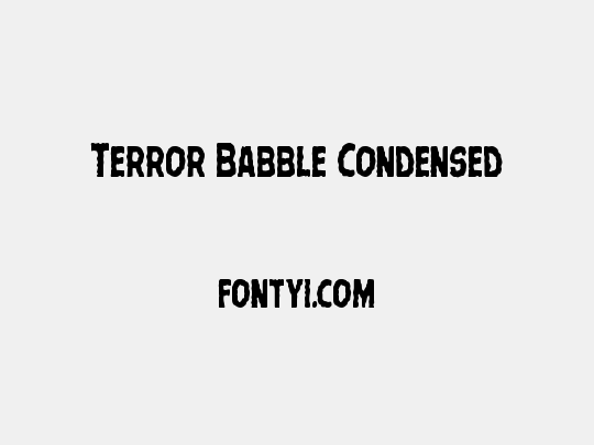 Terror Babble Condensed