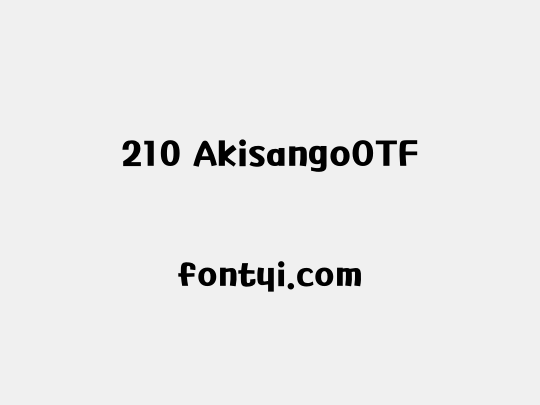 210 AkisangoOTF