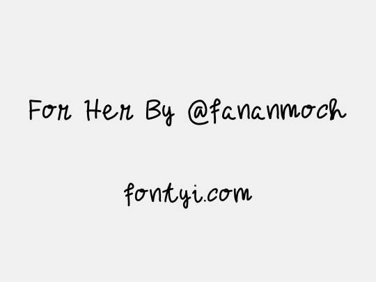 For Her By @fananmoch