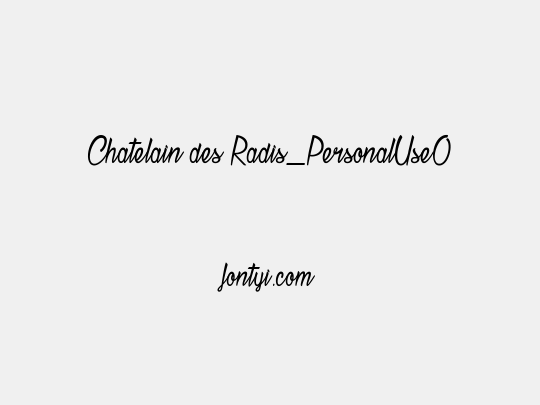 Chatelain des Radis_PersonalUseOnly