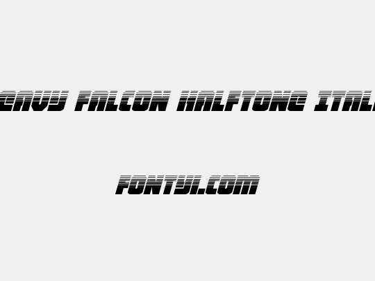 Heavy Falcon Halftone Italic