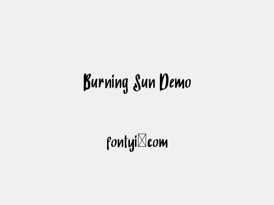 Burning Sun Demo