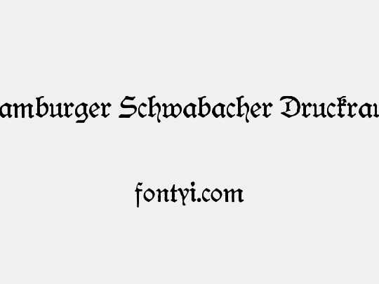 Hamburger Schwabacher Druckrauh