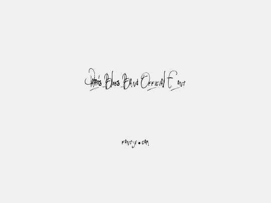 Pappo's Blues Band Official Font
