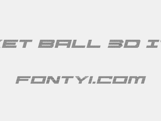 Pocket Ball 3D Italic