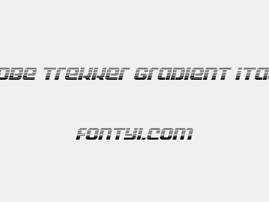 Globe Trekker Gradient Italic