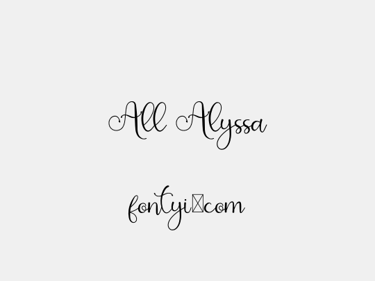 All Alyssa