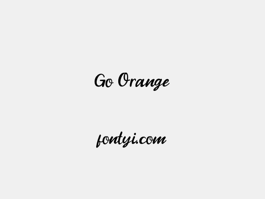 Go Orange