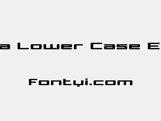 Phoenicia Lower Case Expanded
