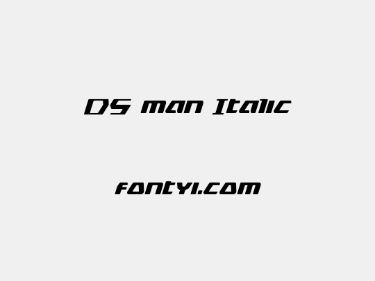 DS man Italic