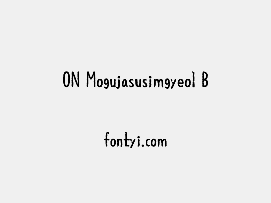ON Mogujasusimgyeol B