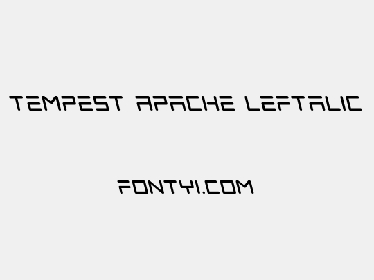 Tempest Apache Leftalic