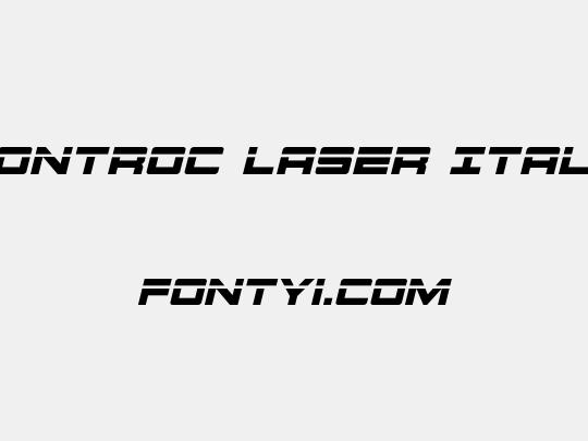 Montroc Laser Italic