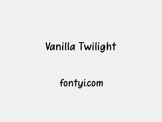 Vanilla Twilight