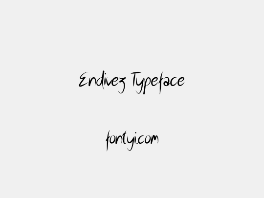 Endivez Typeface