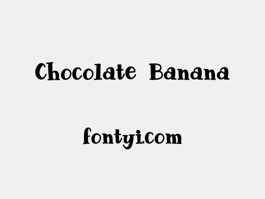 Chocolate Banana