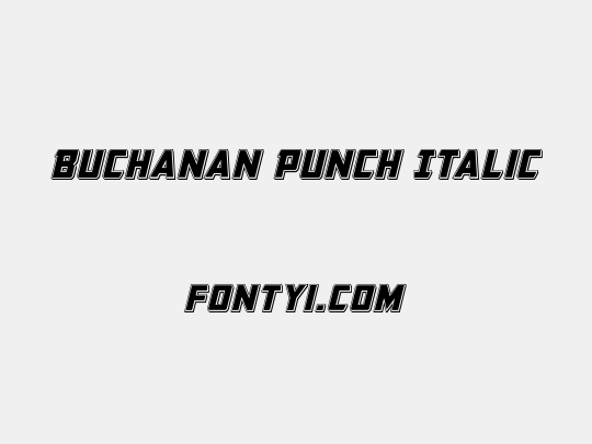 Buchanan Punch Italic