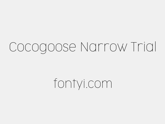 Cocogoose Narrow Trial