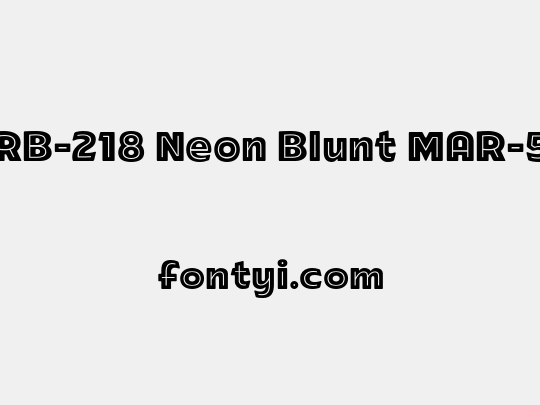 ARB-218 Neon Blunt MAR-50