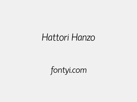 Hattori Hanzo